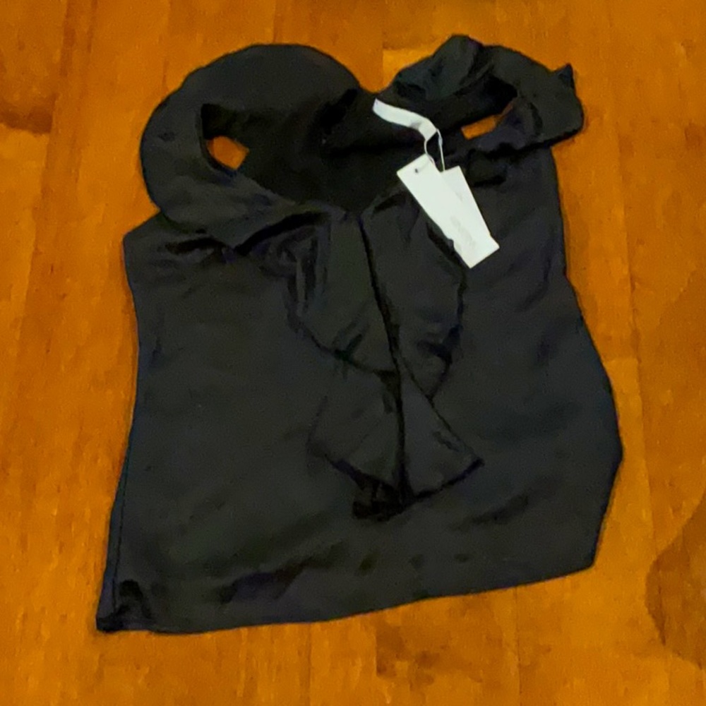 Mink pink black shirt Brand New